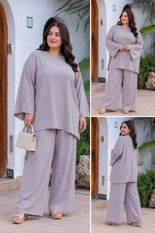 طقم نسائي بأكمام واسعة ✨
